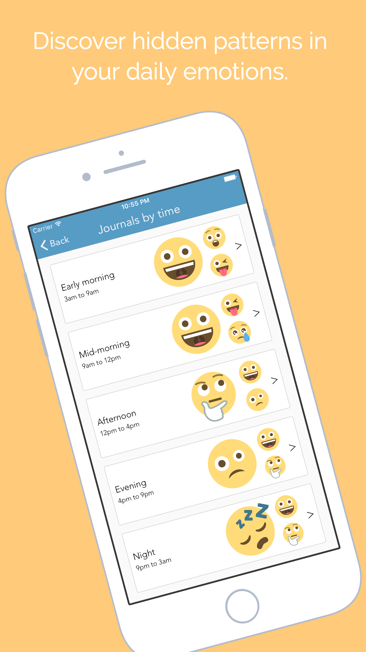 Emojion Journal — discover hidden patterns
